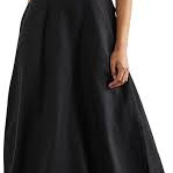 Boden Halterneck Linen Midi Dress, Black Size 14 - New, no tags - Picture 7 of 9